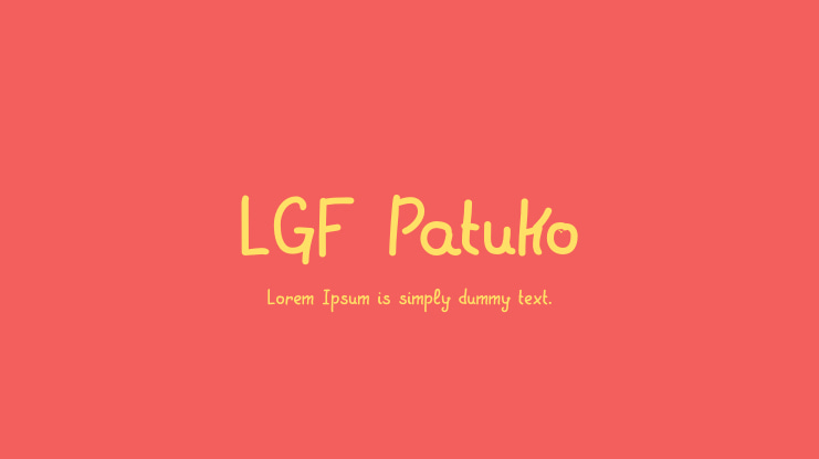 LGF Patuko Font