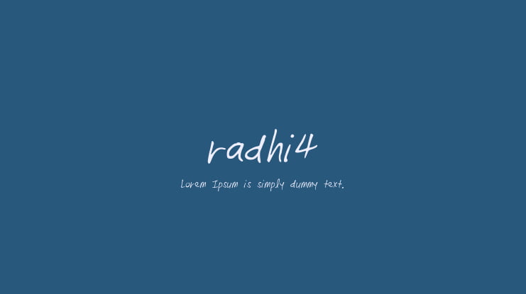 radhi4 Font