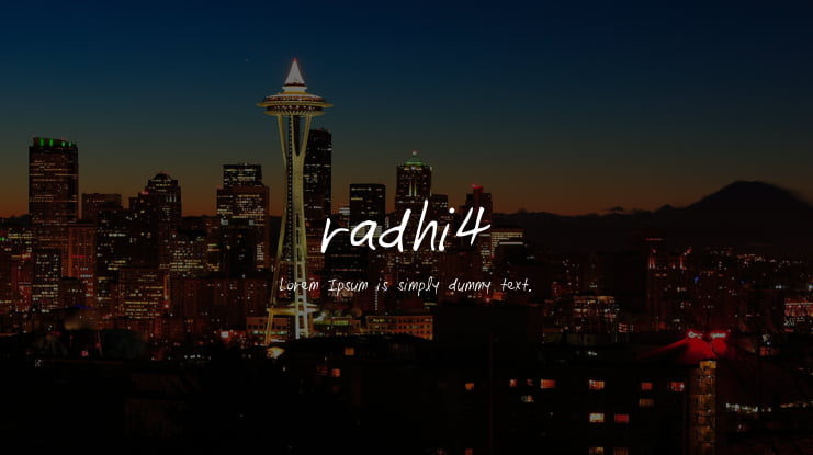 radhi4 Font