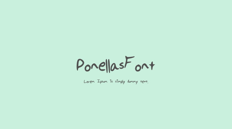 PonellasFont Font