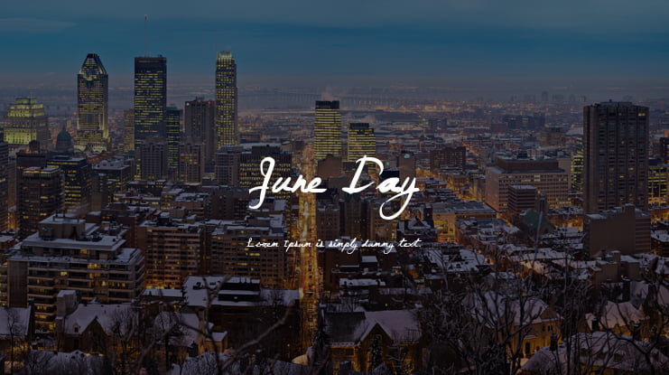 June Day Font