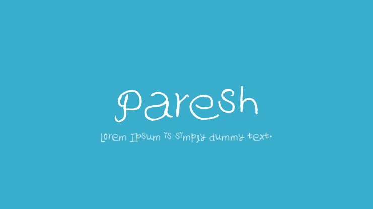 Paresh Font