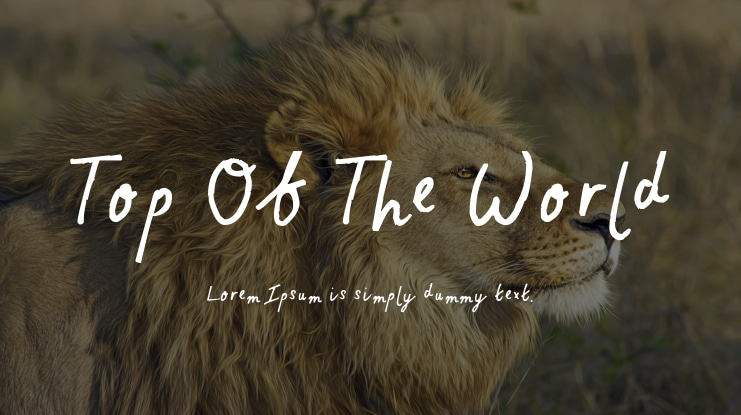 Top Of The World Font
