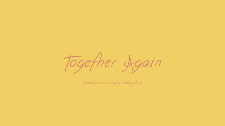 Together Again Font