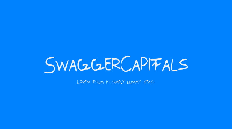 SwaggerCapitals Font