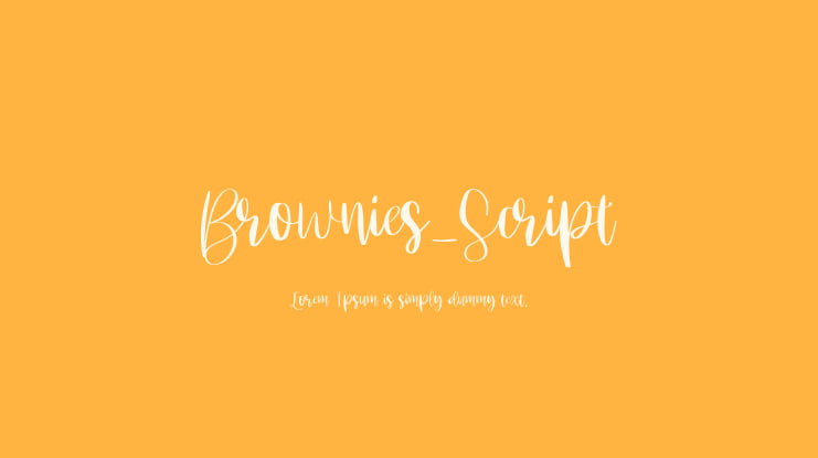 Brownies_Script Font