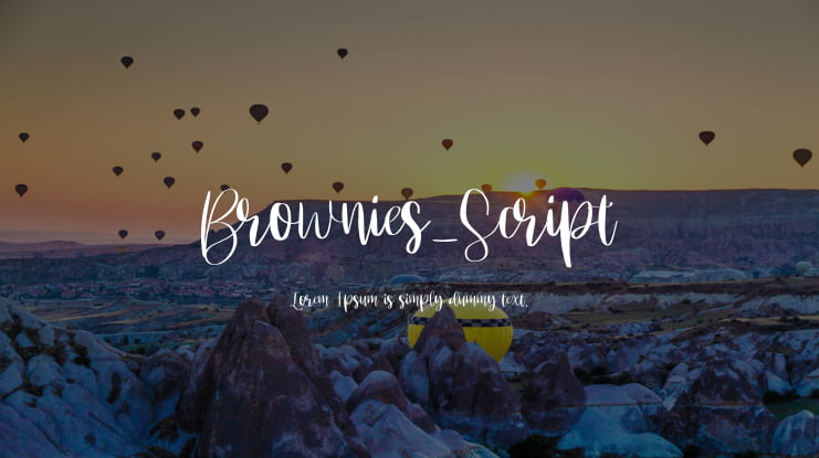Brownies_Script Font