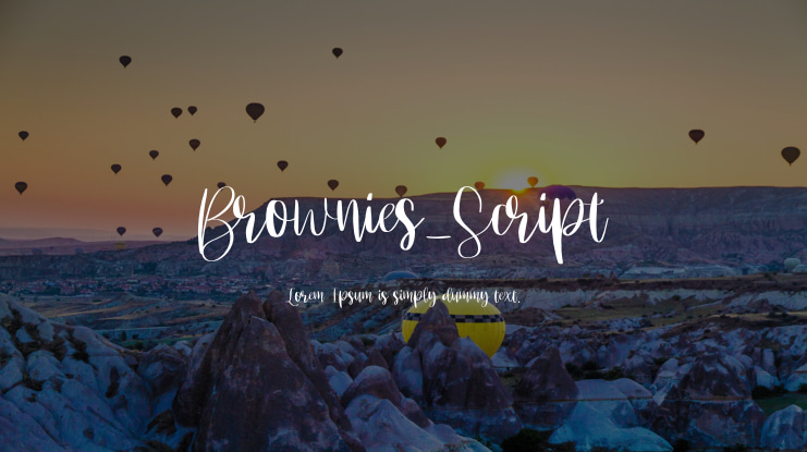 Brownies_Script Font
