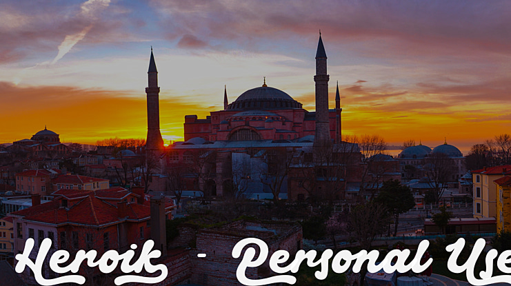 Heroik - Personal Use Font