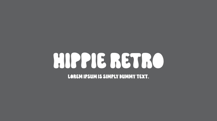 Hippie Retro Font