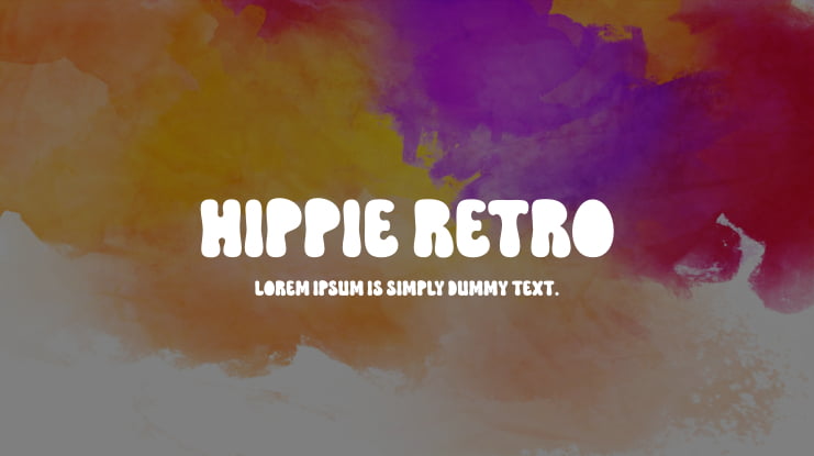 Hippie Retro Font
