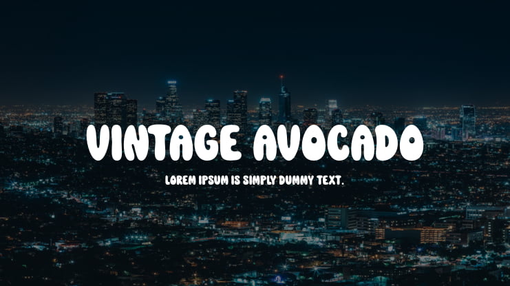 Vintage Avocado Font