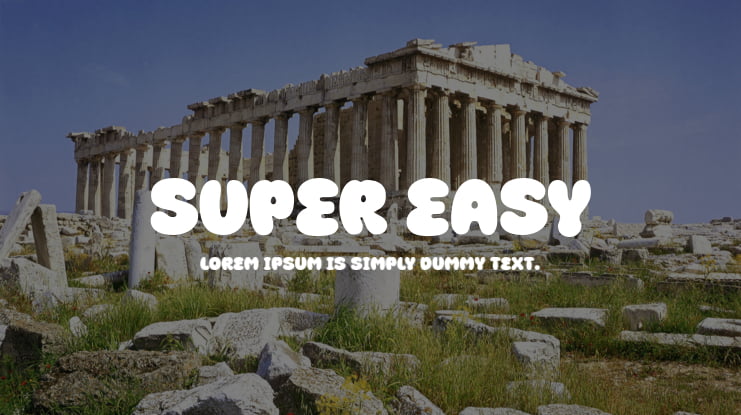 Super Easy Font