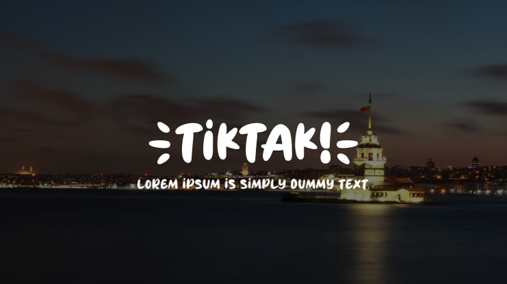 TIKTAK Font