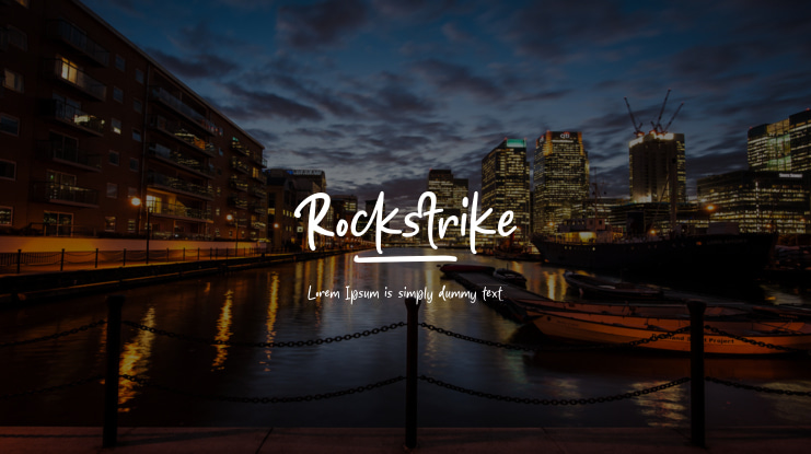 Rockstrike Font