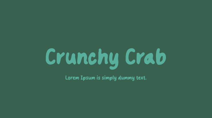 Crunchy Crab Font