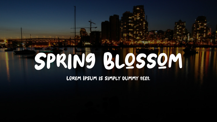 Spring Blossom Font