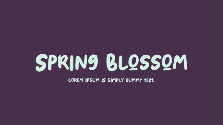 Spring Blossom Font