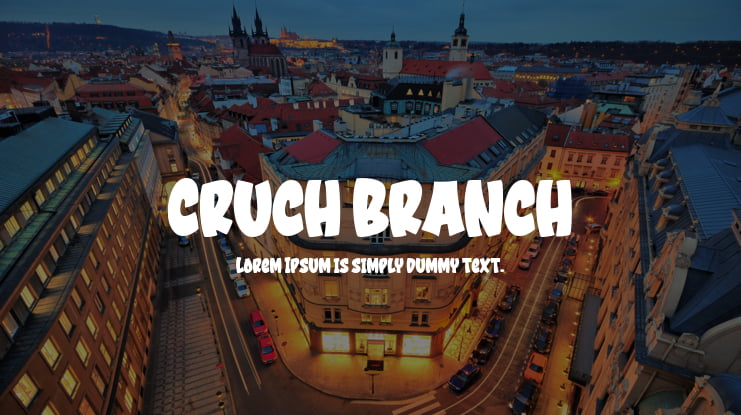 Cruch Branch Font Family