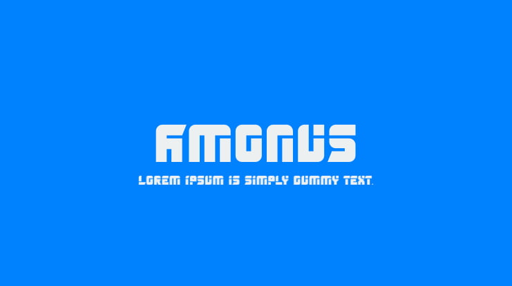Amonus Font