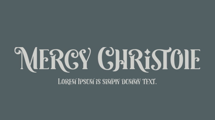 Mercy Christole Font