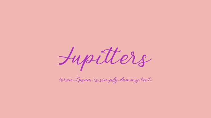 Jupitters Font