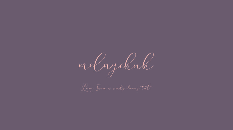 melnychuk Font