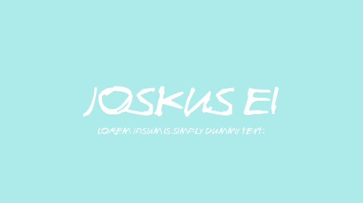 Joskus Ei Font