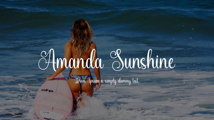 Amanda Sunshine Font