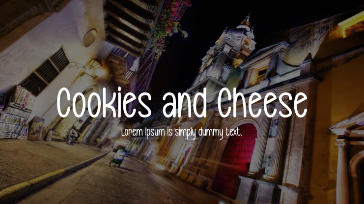 Cookies and Cheese Font Family