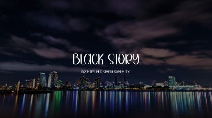 Black Story Font