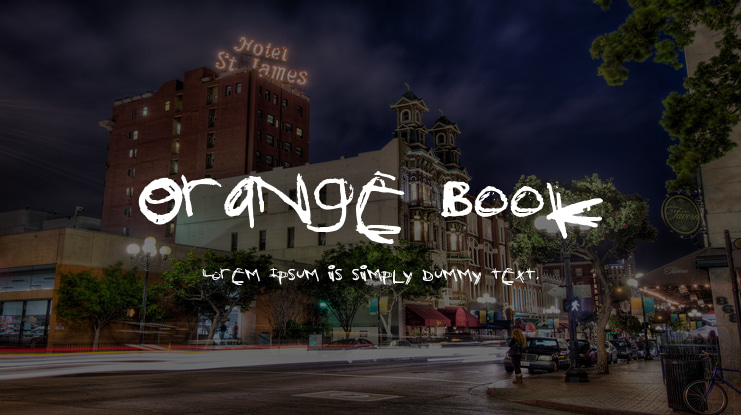 Orange Book Font