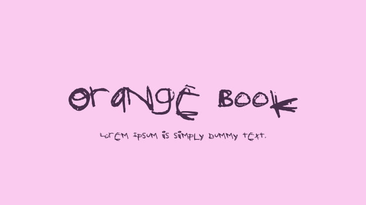 Orange Book Font