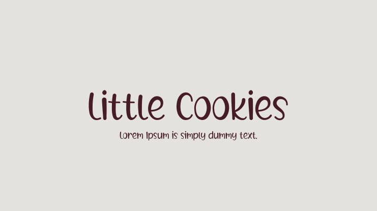 Little Cookies Font