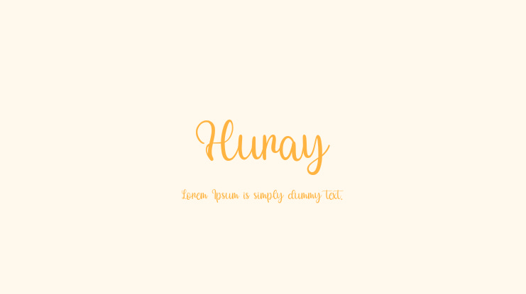Huray Font