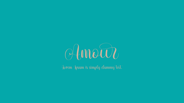 Amour Font