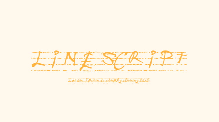 LINE SCRIPT Font