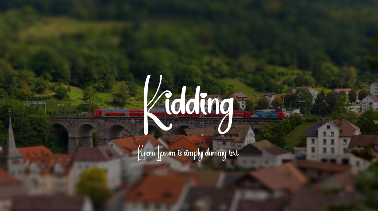 Kidding Font