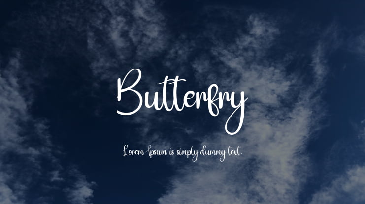 Butterfry Font