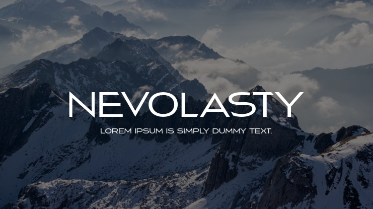 Nevolasty Font