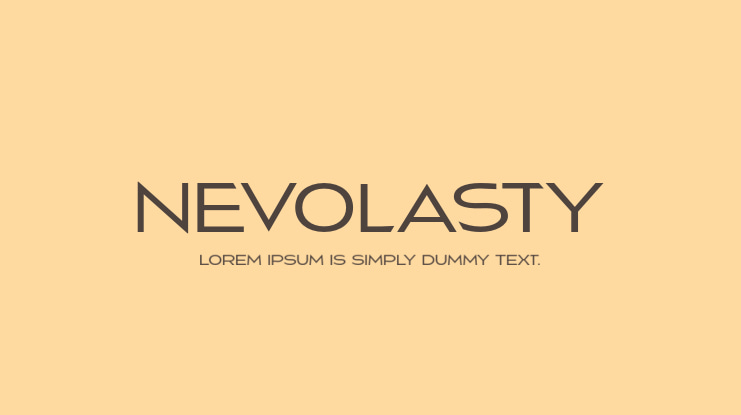 Nevolasty Font