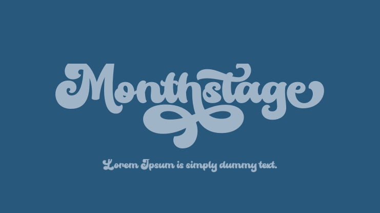 Monthstage Font