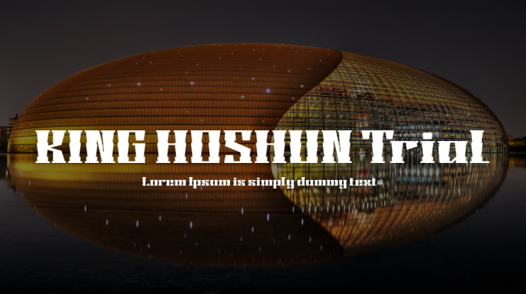 KING HOSHUN Trial Font