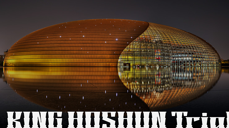KING HOSHUN Trial Font
