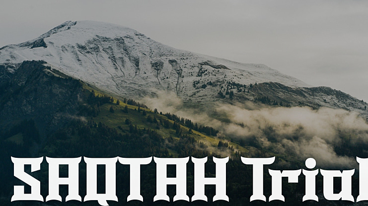 SAQTAH Trial Font