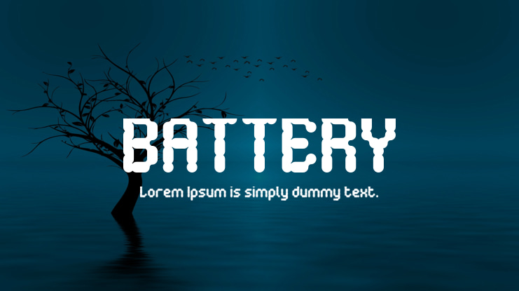 BATTERY Font