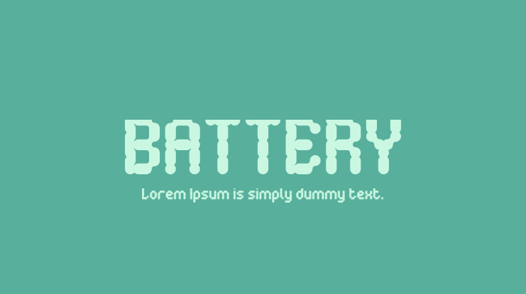 BATTERY Font