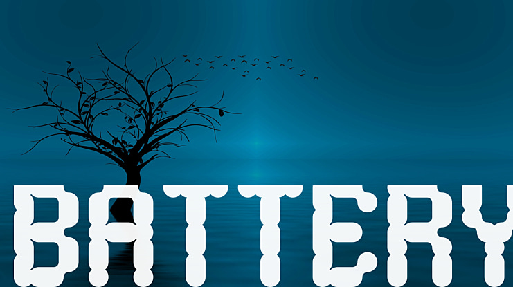 BATTERY Font