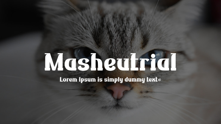 Masheutrial Font