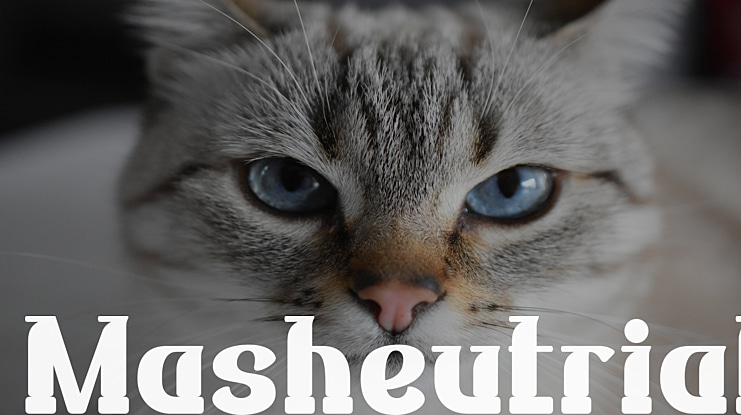 Masheutrial Font